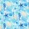 8 yd. Full Bolt: Fabric Editions Turquoise Sea Life Cotton Fabric